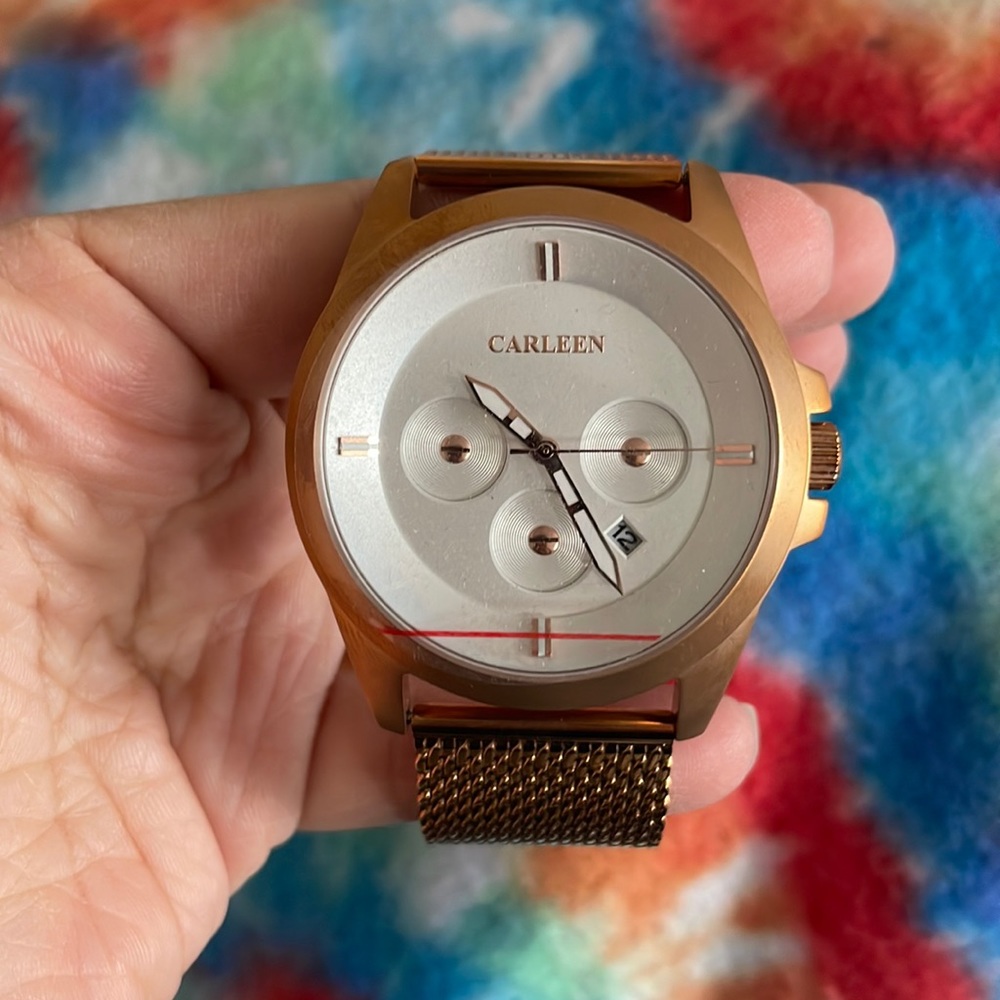 Carleen Jewelry rose gold watch